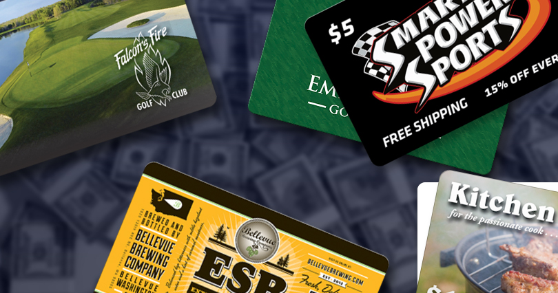 Business Gift Cards / Business Gift Certificates - UPrinting.com / The new reality is that creating a gift card system for your small business is easy and inexpensive.