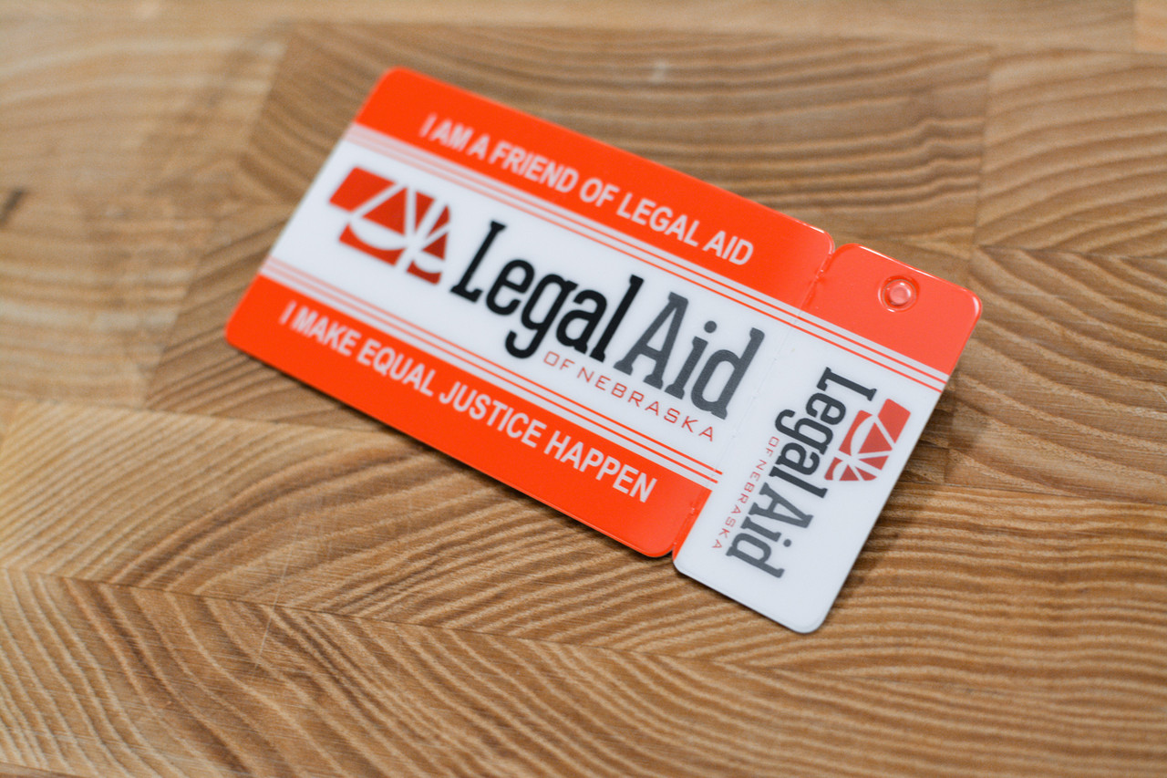 Two pink and purple card designs for a yoga studio card and key tag