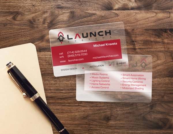Transparent Plastic Business Cards